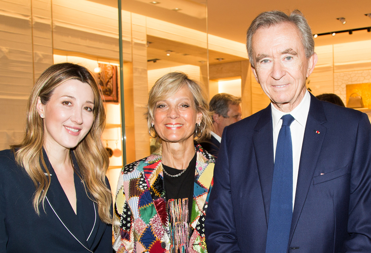 Louis Vuitton Foundation Inauguration - Paris (L-R) Helene Mercier-Arnault,  LVMH CEO Bernard